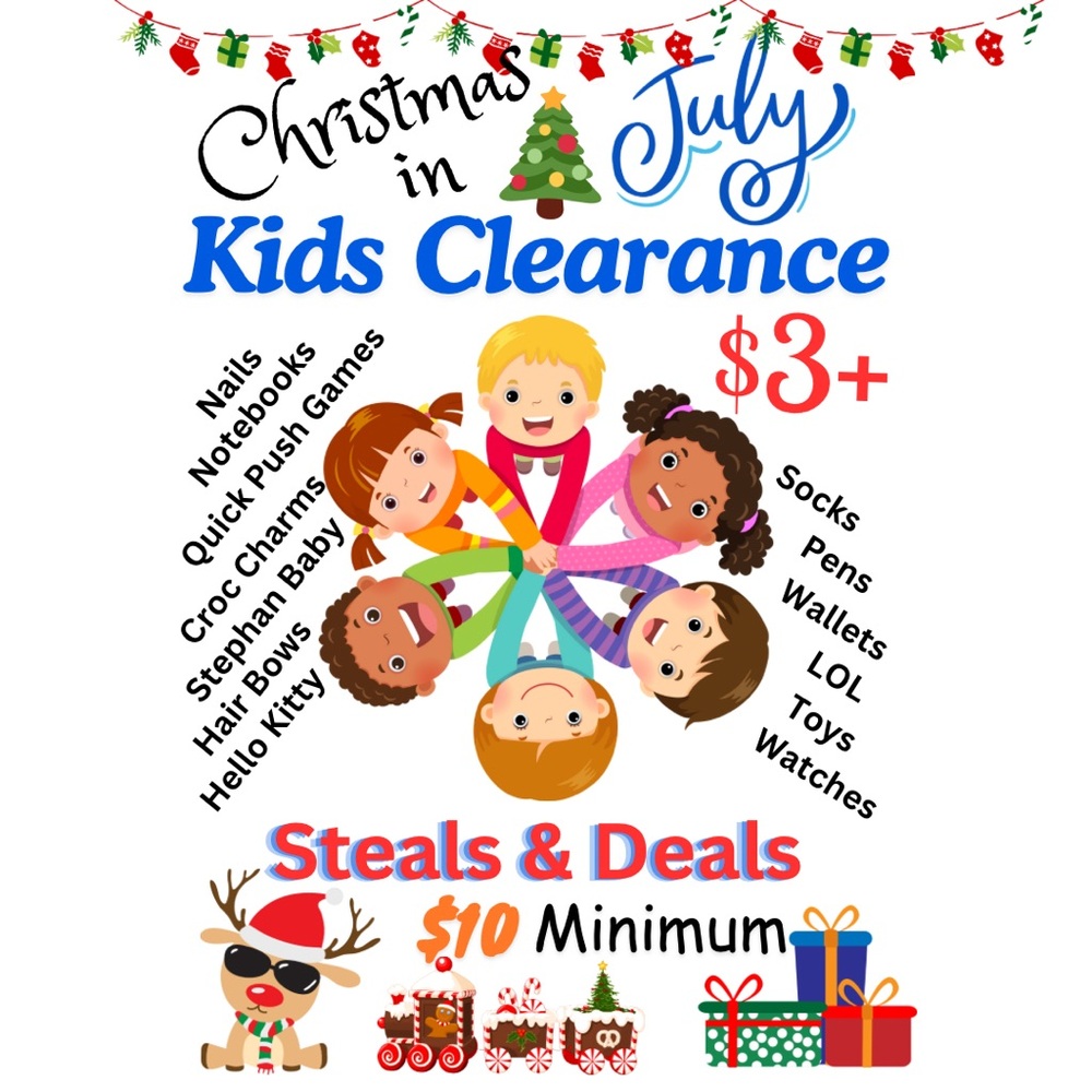🎊 Kids & Baby Clearance $3+ Starts❣️ 🎄Christmas in July Sale 🎄❣️$10 Minimum